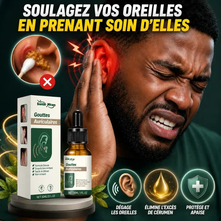Gouttes auriculaires douces pour soulager les acouphènes