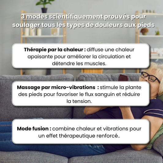 Chaussette de Massage Chauffante 3-en-1