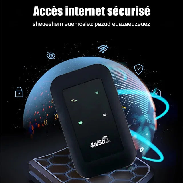 Wifi Portable Sans Fils 4G/ 5G Avec Battery 2100 M-Ah
