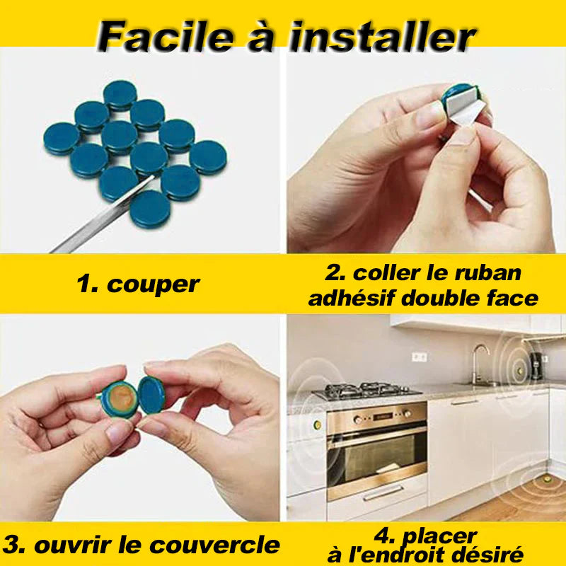 Piège Anti-Cafard Révolutionnaire – Chasse les cafards ou Élimine le Nid en 48h, Sans Odeur ni Risque
