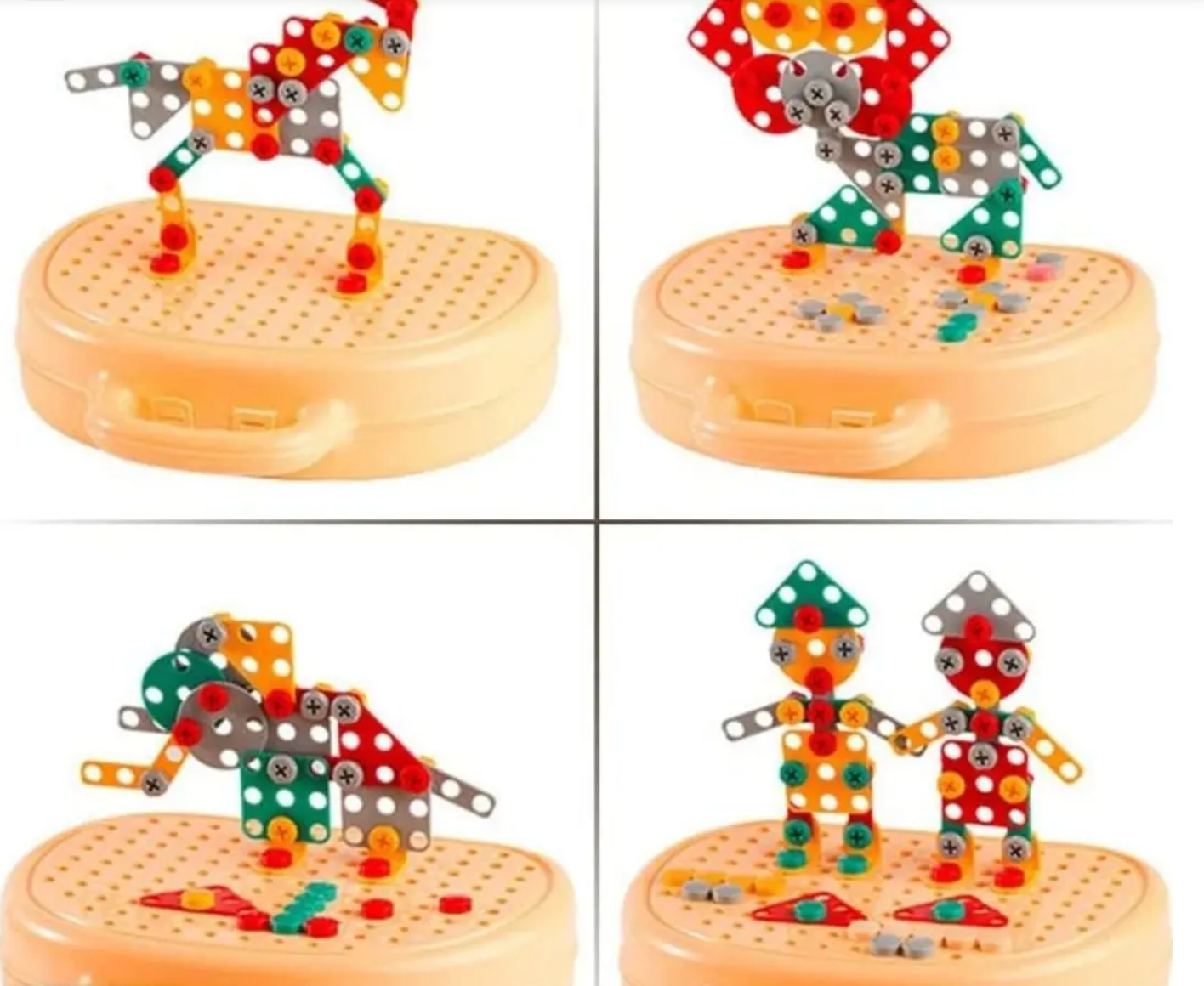 Boîte à Outils Montessori – Jeu de Construction Éducatif avec Perceuse