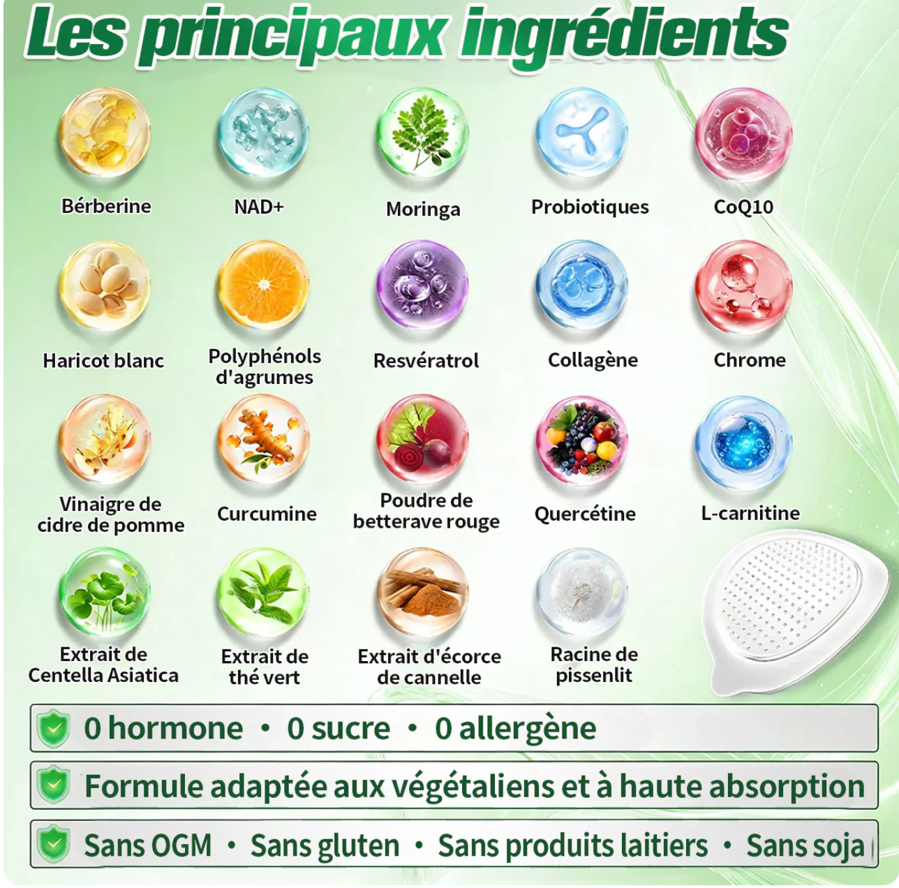 Berberine × NAD+ 10-en-1 Nano Microneedle Avancé Patch • (Une seule fois par jour) V Pour l'obésité, peau relâchée, diabète, apnée du sommeil, problèmes articulaires, et bien plus