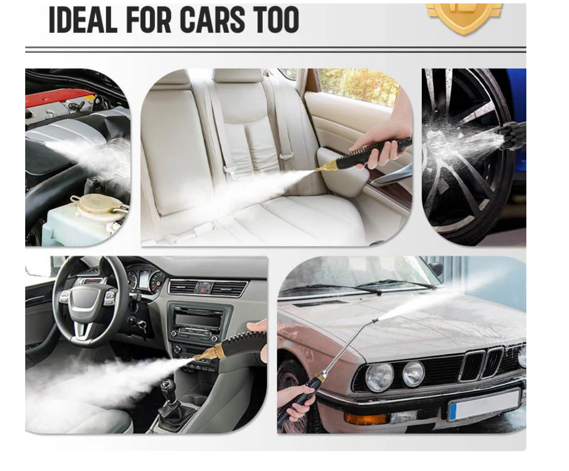 2500W Nettoyeur à Vapeur à Haute Température Pressurisée Portatif