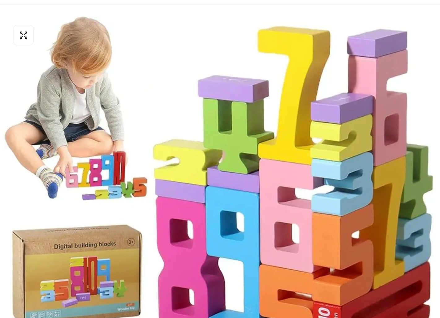 Jeu de Construction en Bois Montessori – Building Blocks™