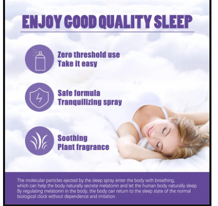 Spray d'oreiller relaxant à la lavande