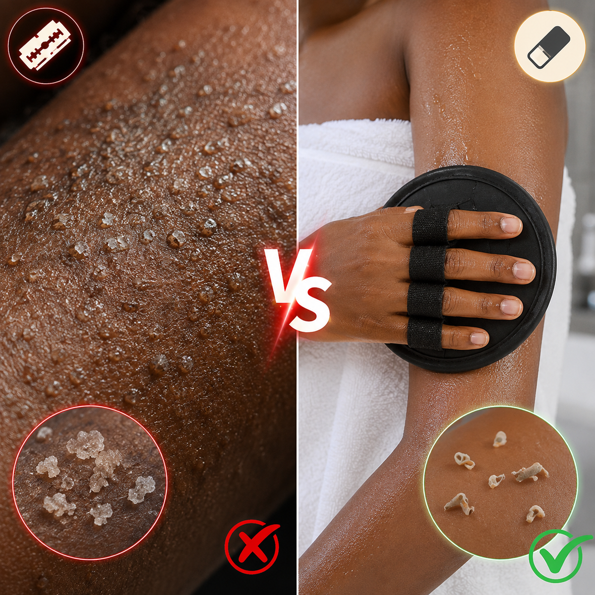 Gants gommants confort pour douche đ 1 ACHETĂ = 1 OFFERT đ