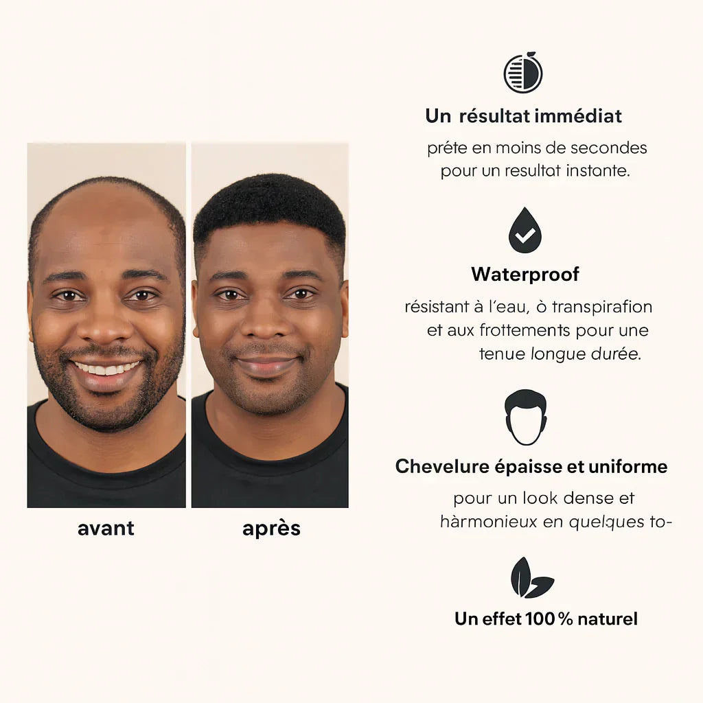 Camouflage Capillaire Professionnel Couleur Noire
