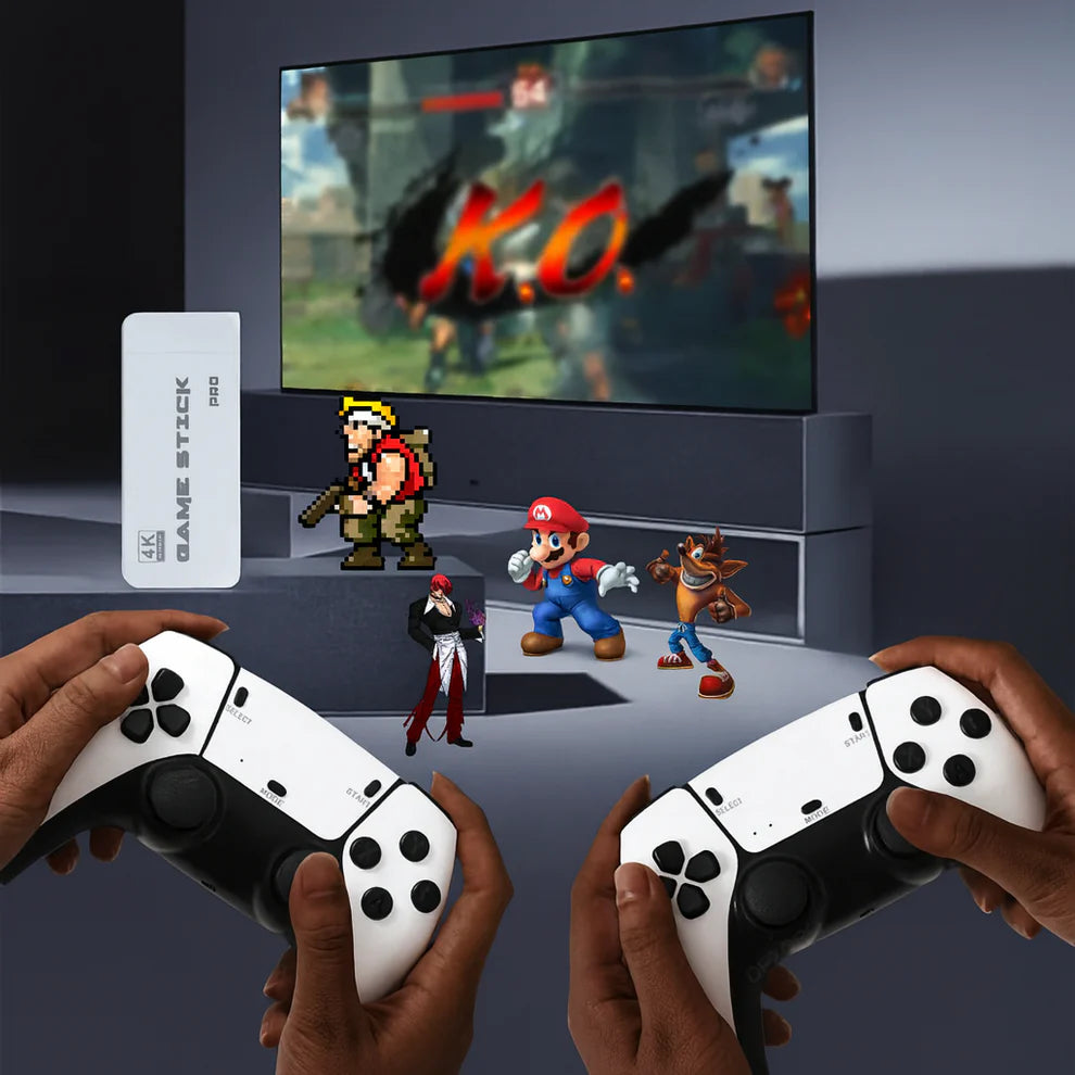 Console Retro Game 4K HDMI avec 20 000 Jeux + 2 Manettes Sans Fil