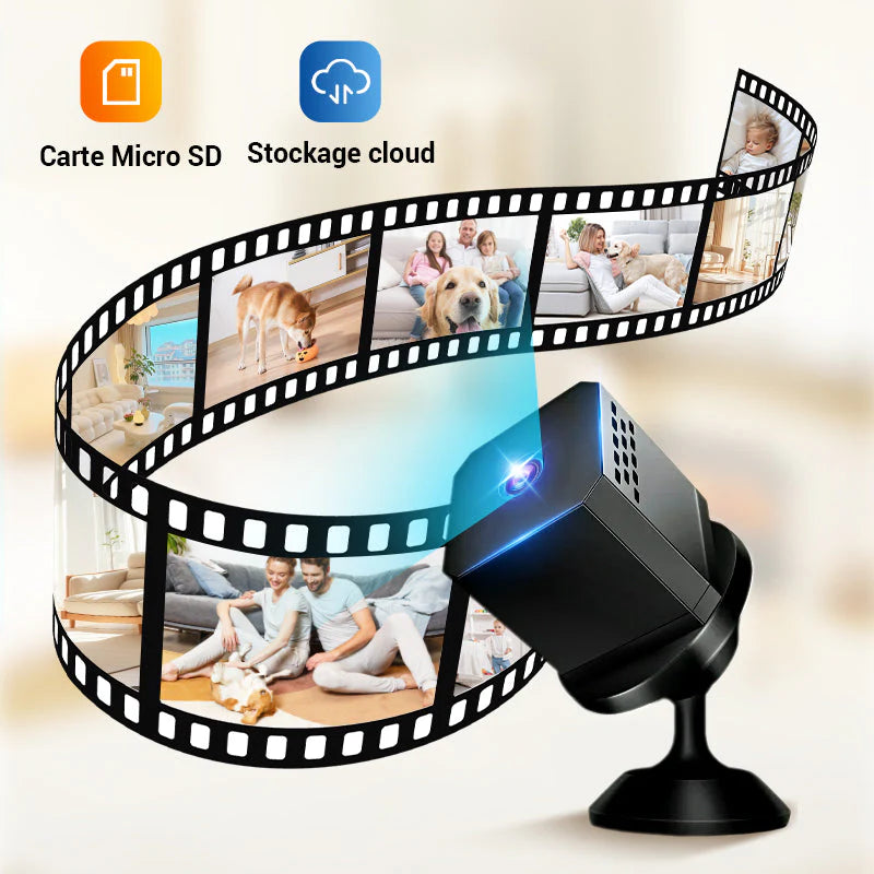 Mini Caméra de Surveillance HD Intelligente avec Vision Nocturne