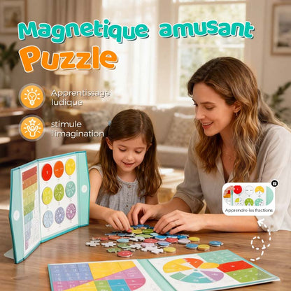 Livre de Fractions Magnétique Montessori - FractionGame™