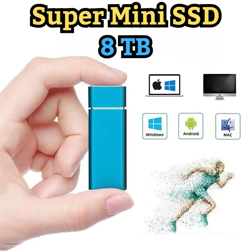 Disque Dur Externe SSD Portable 8 To Ultra-Rapide – Performance, Résistance & Mobilité