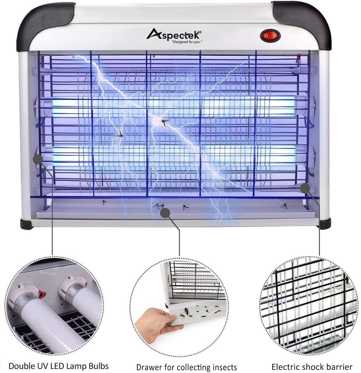 💥 Lampe Anti-Insectes Professionnelle – Dites adieu aux moustiques pour de bon