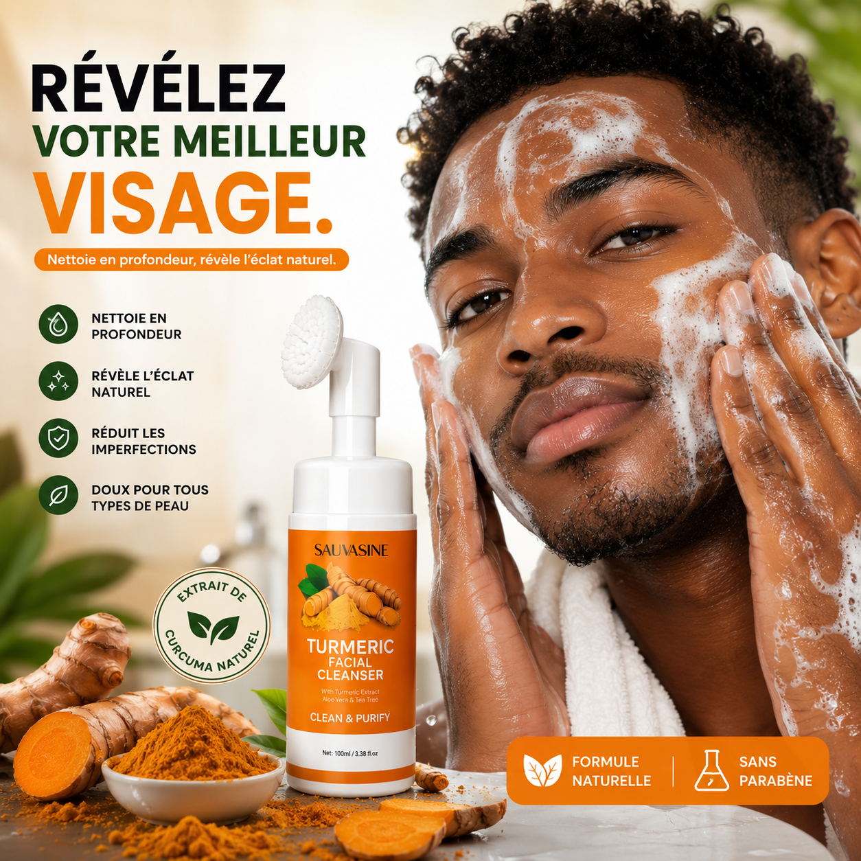 SAUVASINE – Le Nettoyant Visage qui Change Visiblement la Peau