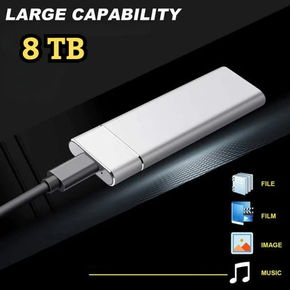 Disque Dur Externe SSD Portable 8 To Ultra-Rapide – Performance, Résistance & Mobilité