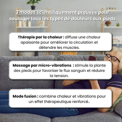 Chaussette de Massage Chauffante 3-en-1