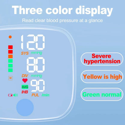 Tensiomètre Poignet Portable et Rechargeable Avec Écran LED : Précision Et Facilité D'utilisation
