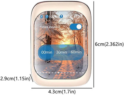 Écouteurs Bluetooth Intelligents Avec Boîtier À Écran HD – Son Clair, Commandes Tactiles & Minuteur Intégré
