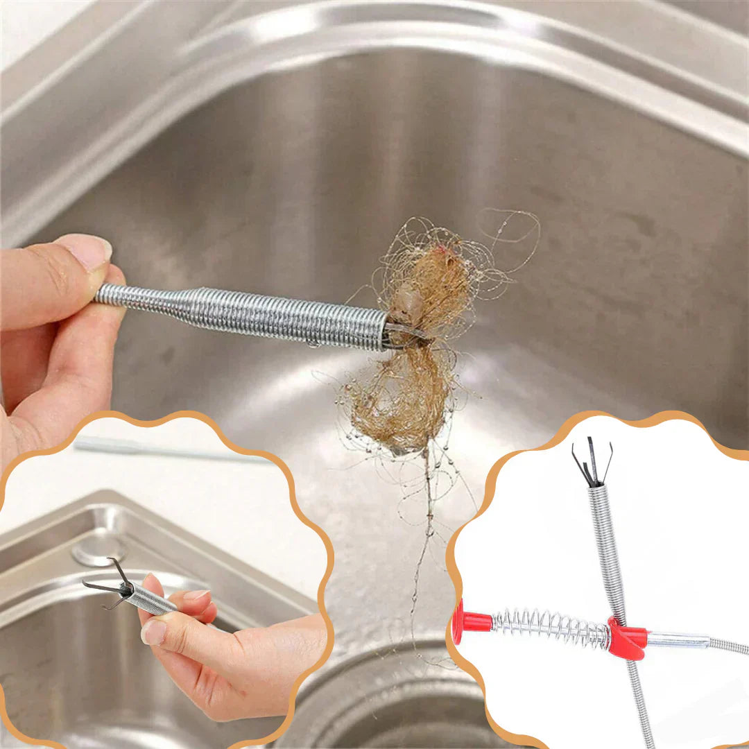 Pince Déboucheur Flexibles Et Solide Pour Nettoyage D'évier De Cuisine, Salle De Bain, Baignoire, Toilettes
