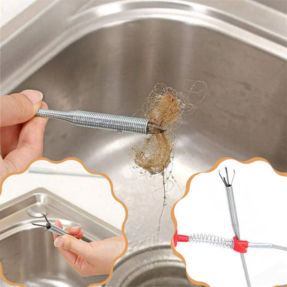 Pince Déboucheur Flexibles Et Solide Pour Nettoyage D'évier De Cuisine, Salle De Bain, Baignoire, Toilettes