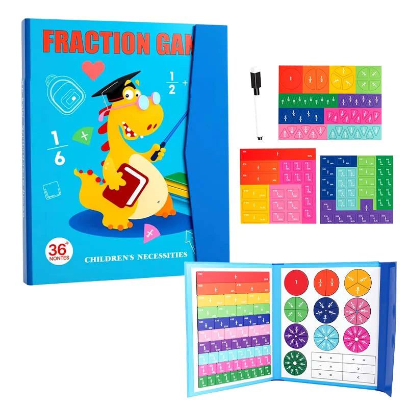 Livre de Fractions Magnétique Montessori - FractionGame™