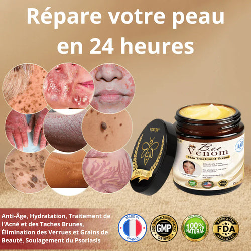 Crème au Venin d'Abeille | Répare votre peau en 72 heures! (CFQ)