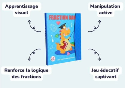 Livre de Fractions Magnétique Montessori - FractionGame™