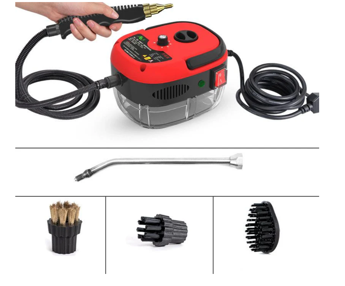 2500W Nettoyeur à Vapeur à Haute Température Pressurisée Portatif