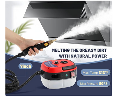 2500W Nettoyeur à Vapeur à Haute Température Pressurisée Portatif