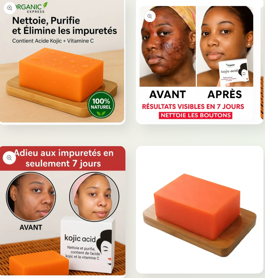 Savon Kojic Éclat Naturel – Ta Peau d’une Douceur Lumineuse, Éclatante et Lisse