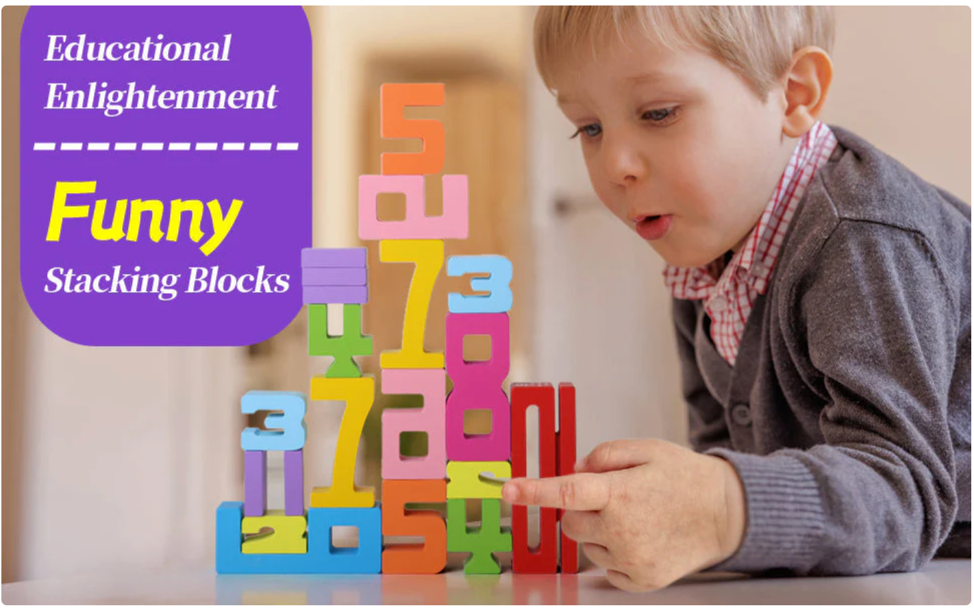 Jeu de Construction en Bois Montessori – Building Blocks™