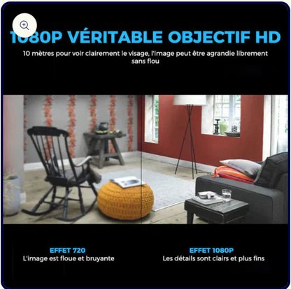 Mini Caméra espion WiFi discrète HD 1080P haute définition