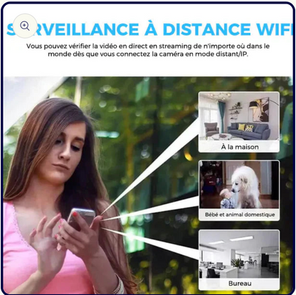Mini Caméra espion WiFi discrète HD 1080P haute définition