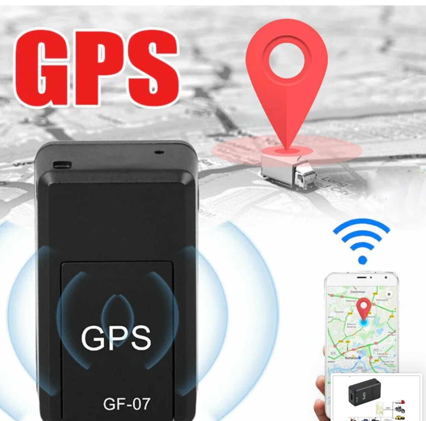 GPS PUISSANT SUIVI MAGNÉTIQUE DU VÉHICULE DE VOITURE ANTI-PERTE