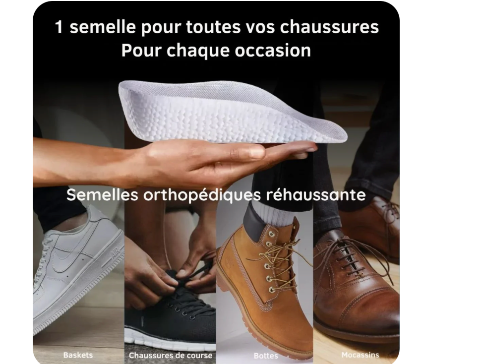 Semelles Orthopédiques Grandissantes FlexStep™