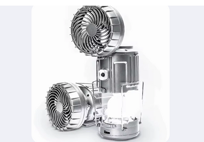 Lampe Multifonction 3-En-1 – Lumière, Ventilateur & Powerbank Intégrés