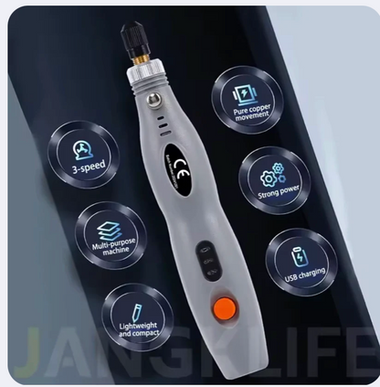 Mini Perceuse Électrique Rechargeable Gravure, Polissage Et Sculpture Sur Bois – Idéale Pour Le DIY Et Les Projets Créatifs