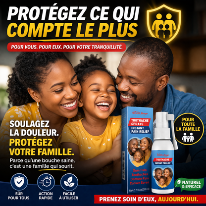 SPRAYDENTAIRE PRO : FINI LES DOULEURS DENTAIRES INSUPPORTABLES EN QUELQUES SECONDES
