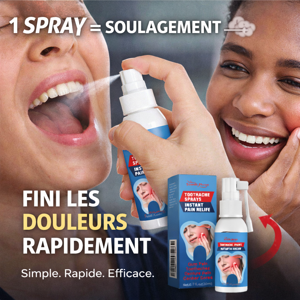 SPRAYDENTAIRE PRO : FINI LES DOULEURS DENTAIRES INSUPPORTABLES EN QUELQUES SECONDES