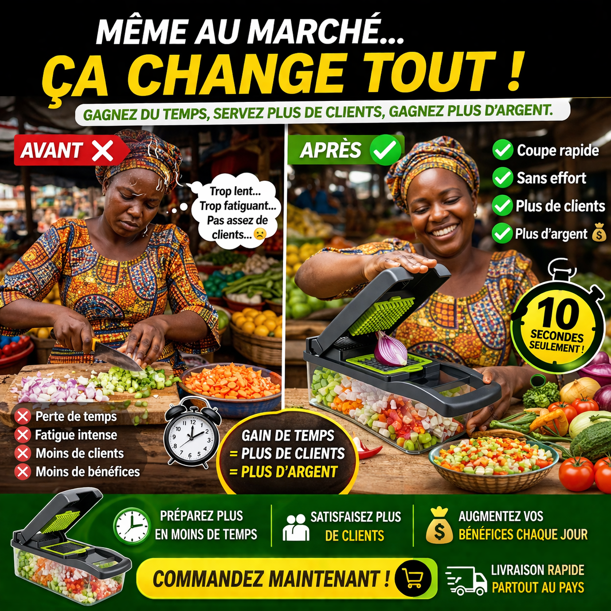 NOUVEAU Hachoir à légumes professionnel