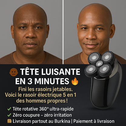 RASOIR ÉLECTRIQUE 5 EN 1 : L'Arme Secrète des Hommes Burkinabé pour une Peau Impeccable