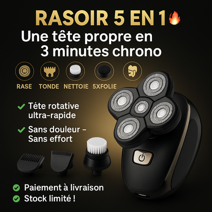 RASOIR ÉLECTRIQUE 5 EN 1 : L'Arme Secrète des Hommes Burkinabé pour une Peau Impeccable