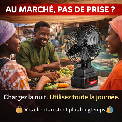 VENTILATEUR RECHARGEABLE PORTABLE