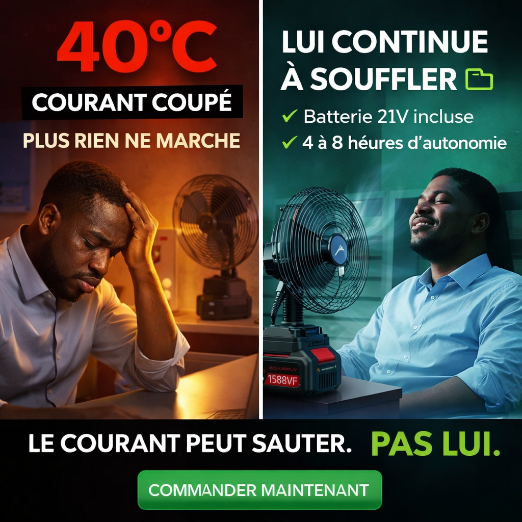 VENTILATEUR RECHARGEABLE PORTABLE