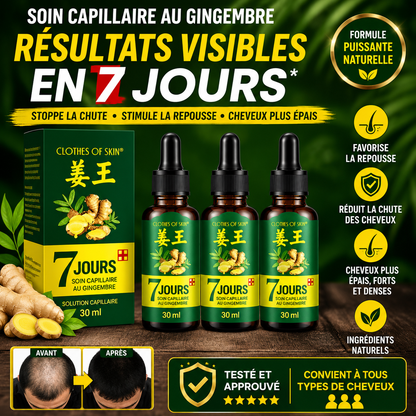 Sérum de croissance des cheveux 7 jours