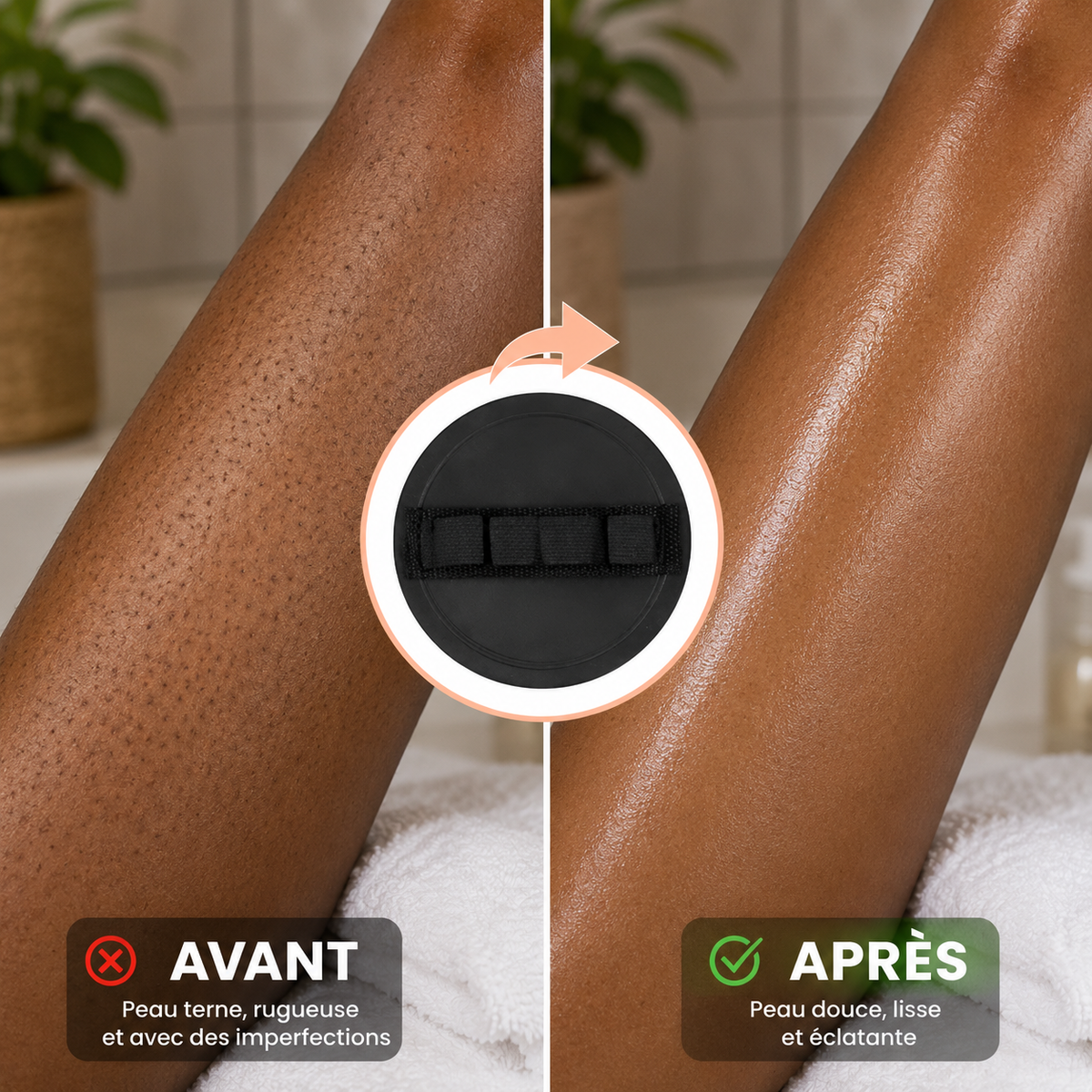 Gants gommants confort pour douche 🎁 1 ACHETÉ = 1 OFFERT 🎁