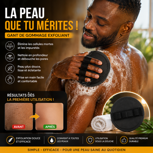 Gants gommants confort pour douche