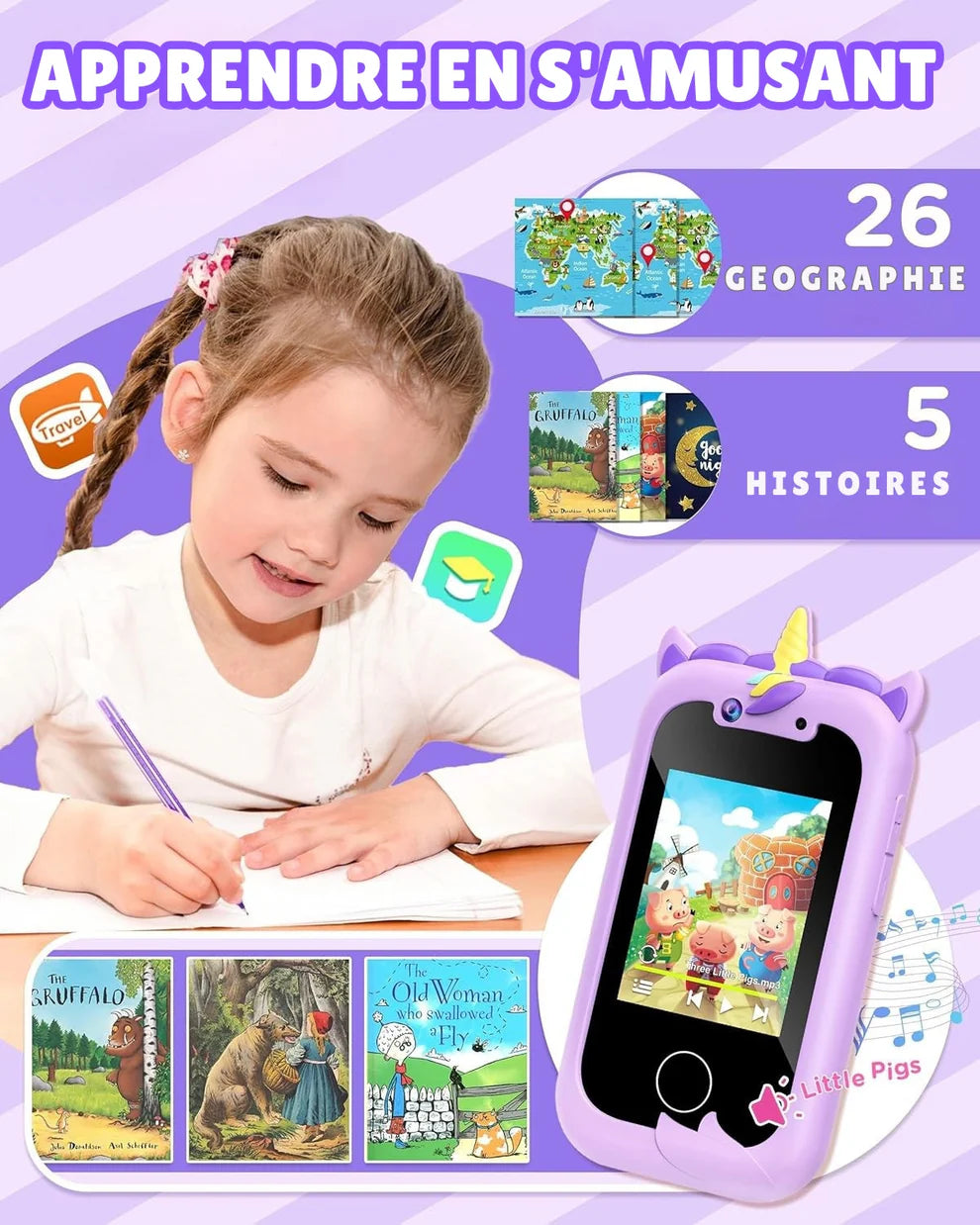 iKids Smartphone™ - Téléphone Éducatif Pour Enfant