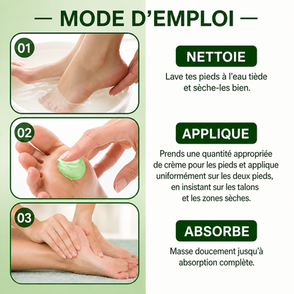 Crème Réparatrice Pieds Secs & Anti-Odeur 24H