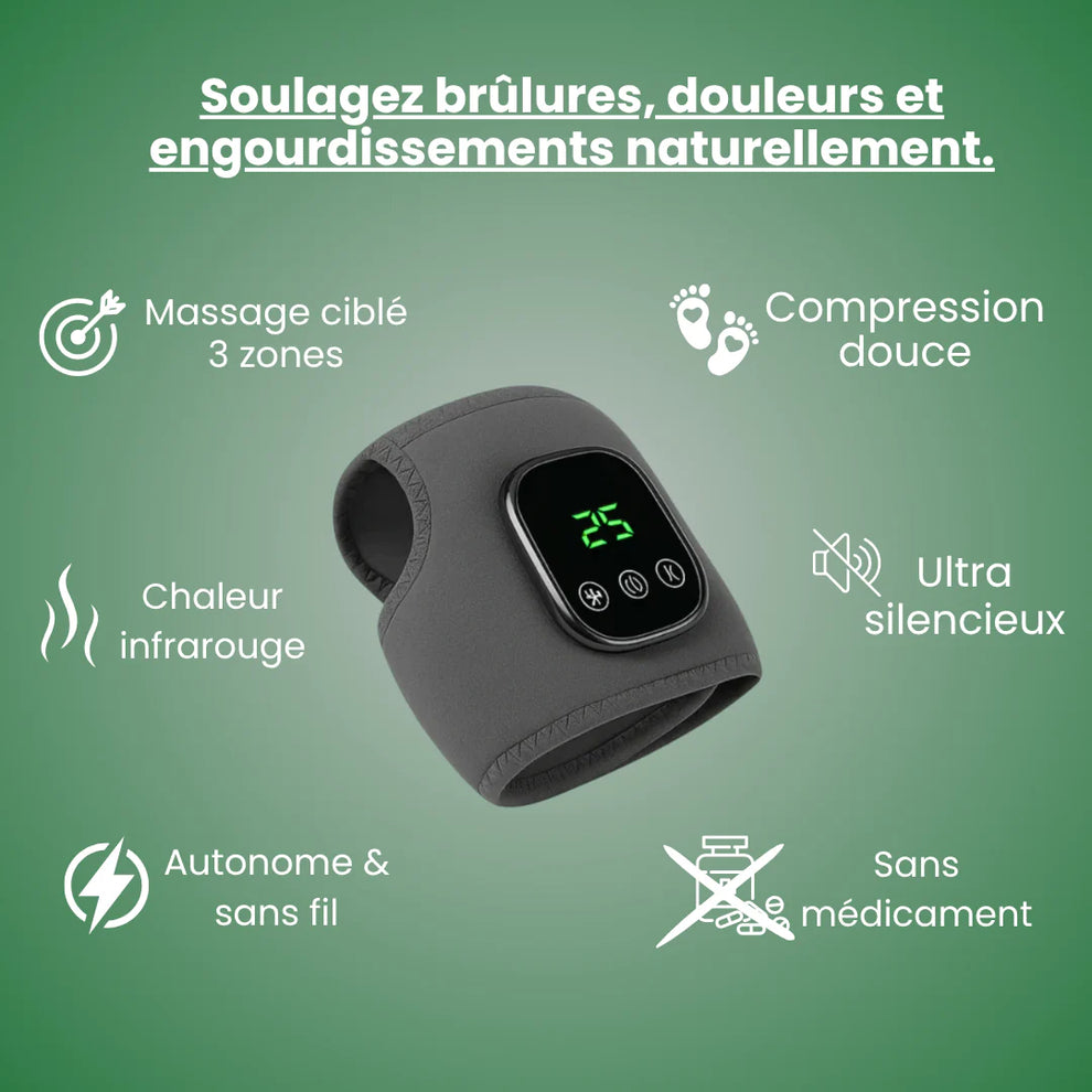 Chaussette de Massage Chauffante 3-en-1