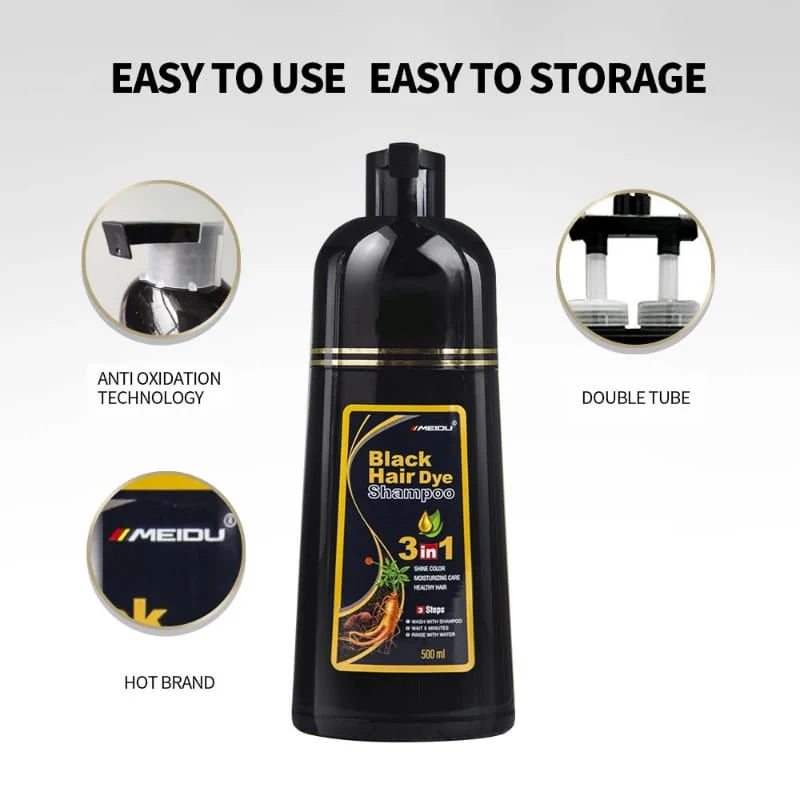 Shampoing Teinture Capillaire 3 en 1